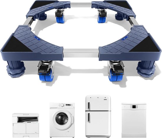 Dolly Roller Base, Met 24 Wielen Multifunctionele Koelkast Mobiele Dolly Roller Base, Wasmachine Base Bracket, Koelkastonderstel Verstelbaar, Geschikt for Wasmachine, Koelkast, Droger
