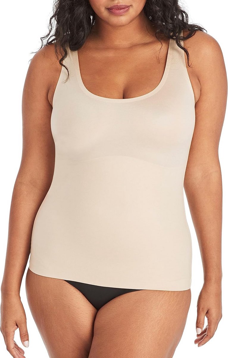 Glanzende Shapewear Top voor Dames met Gerichte Buikcontrole
