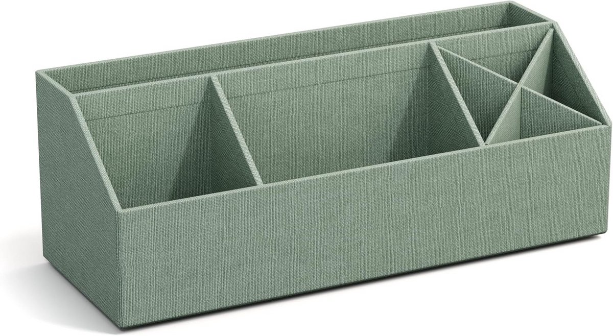 Bureau-organizer met 4 vakken voor pennen en briefjes – Mintgroen