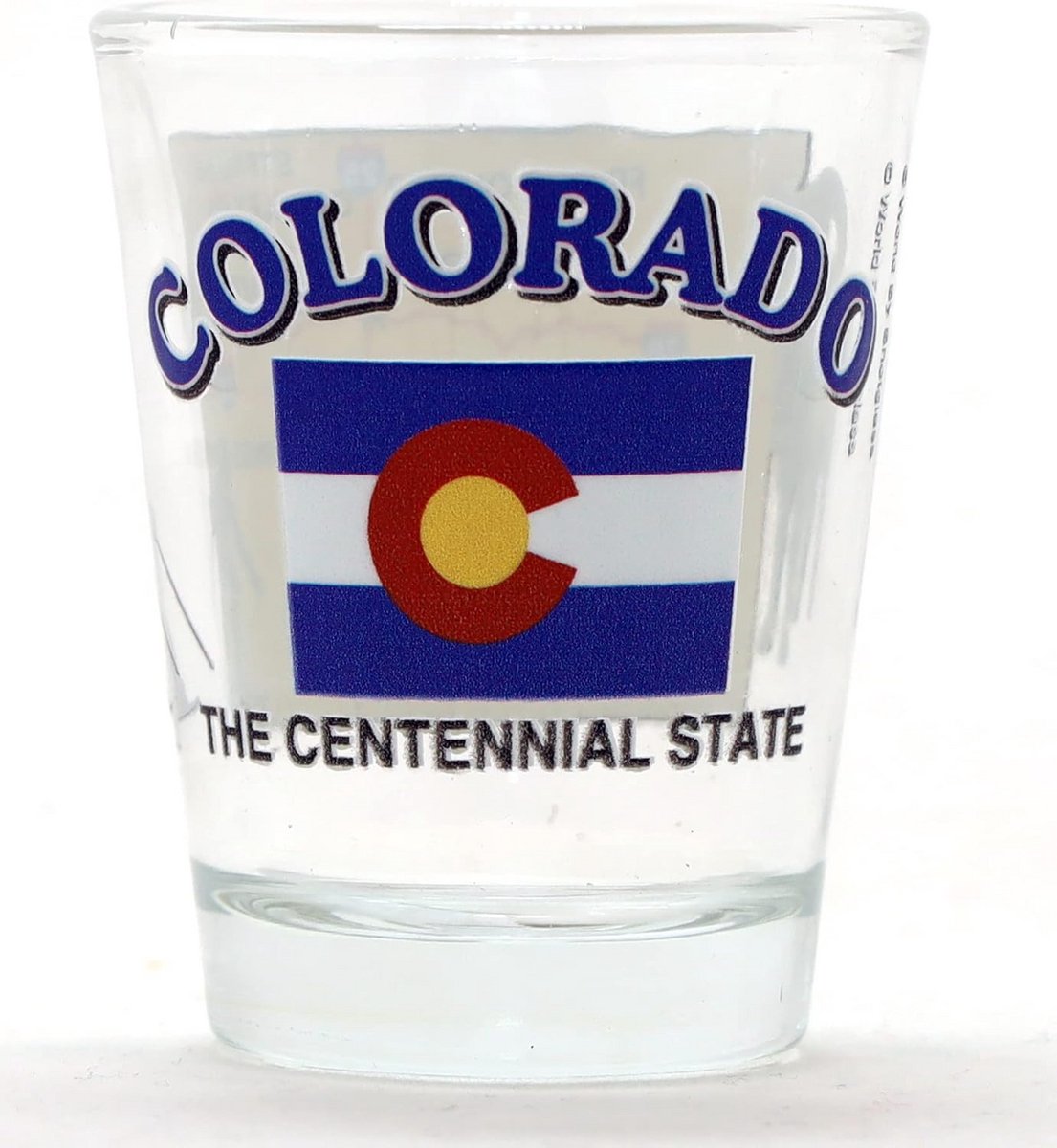 Souvenir Glas Colorado The Centennial State Collectie Glas