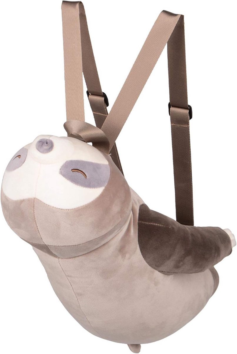 Pluche Luiaard Kinderrugzak Knuffeldier voor Kleuters en Reizen