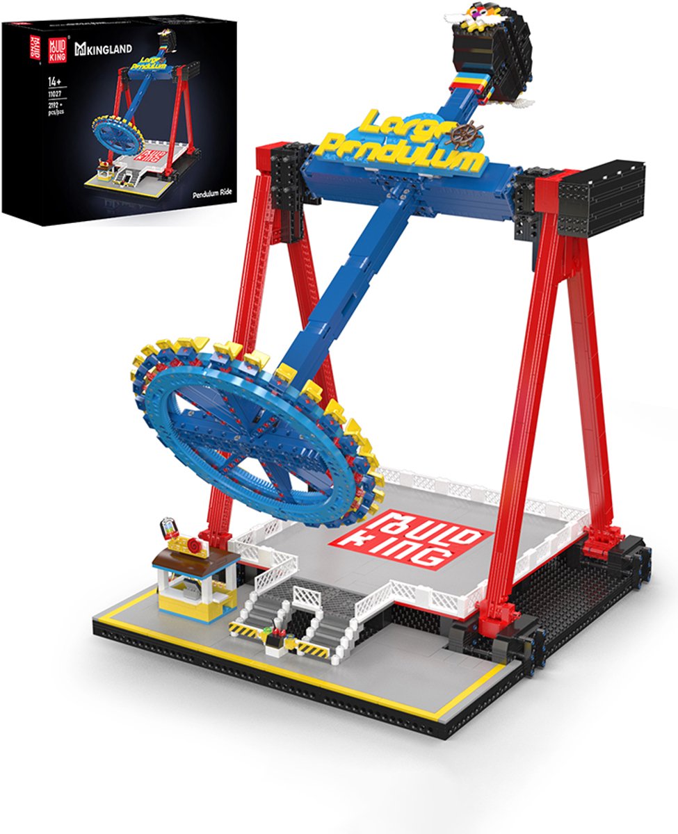Mould King 11027 – Pendulum Ride Bouwset | 2192 Onderdelen | Kermis Attractie | Gemotoriseerd Pretparkmodel
