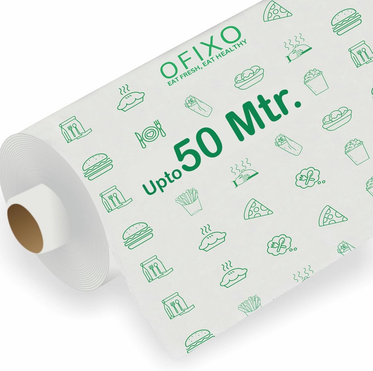 50 Meter Non-Stick Bakpapier & Voedsel Inpakpapier - Ovenveilig en Herbruikbaar