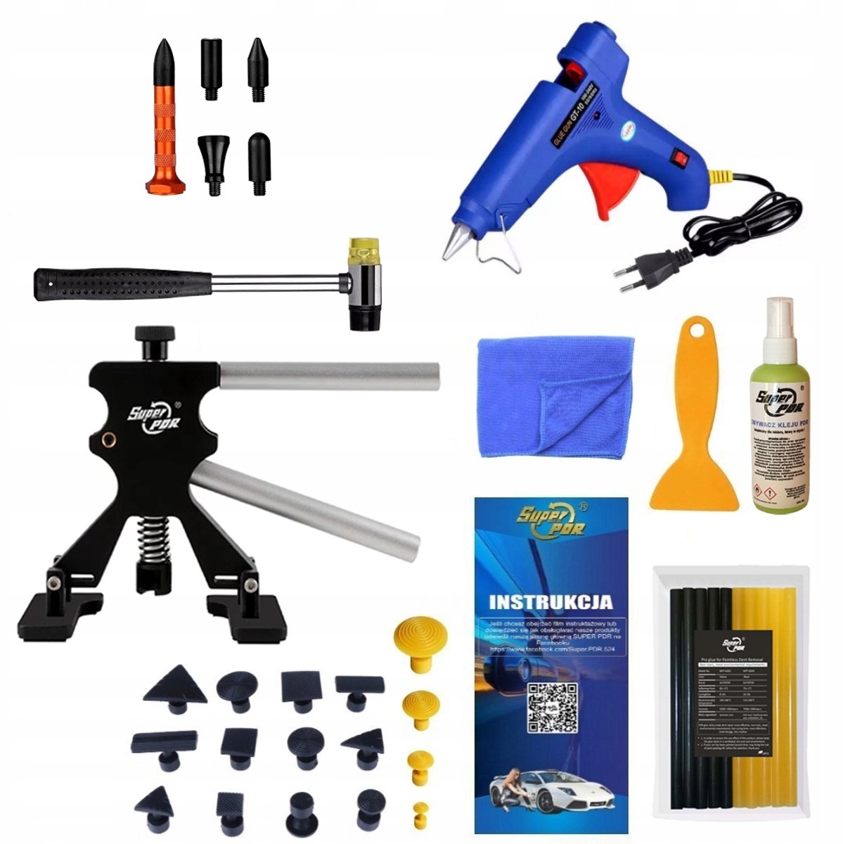 Professionele Set voor Deukreparatie - PDR Gereedschap
