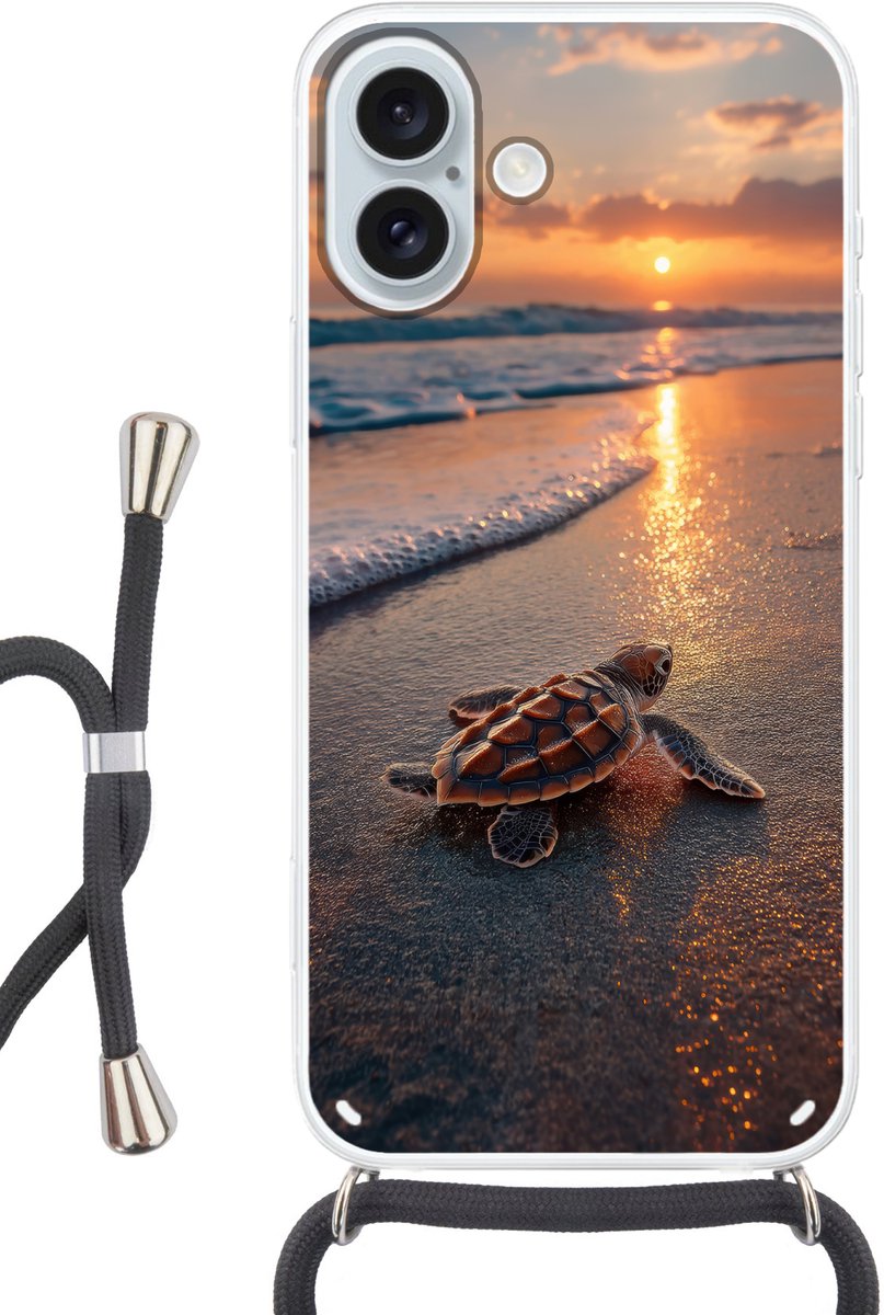 Schildpad - strand - Zonsondergang