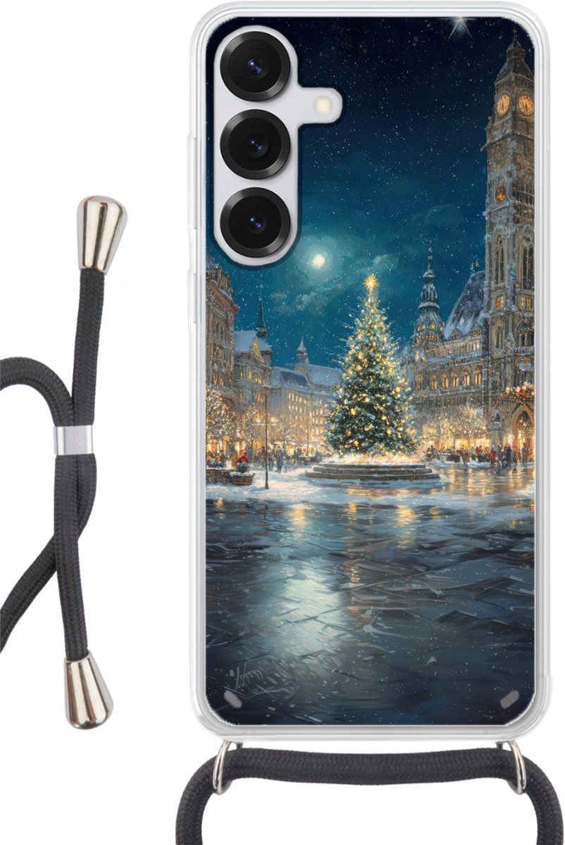 Kerstnacht - Stadsplein - Meerkleurig
