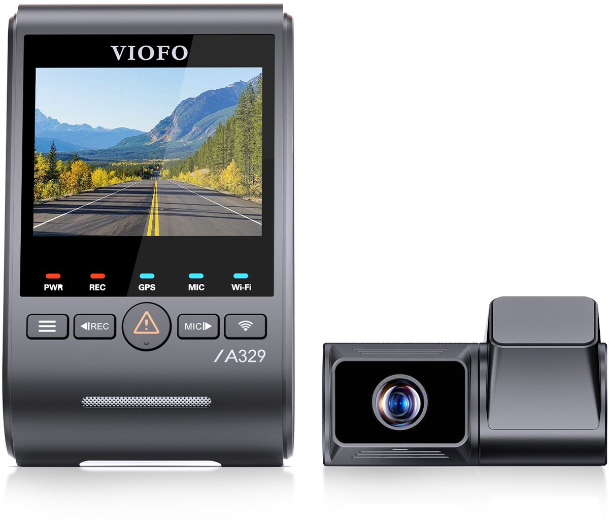 VIOFO A329T 2CH - 4K 60FPS Dashcam - Inclusief CPL filter en telelens - 2025
