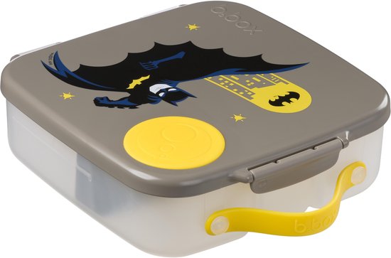 Boîte à lunch B.box | Batman® | 4 compartiments (dont 2 étanches), séparateur amovible, élément de refroidissement en gel | Idéal pour École | A partir de 3+ | Contenu 2L