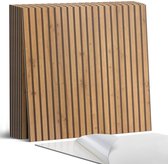 Coloray Plaktegels - Houten verticale planken Portugese Tegels - 30 cm x 30 cm - Bruin Plaktegels - 9 stuks - Vierkant PVC Tegels - Plaktegels Keuken - Zelfklevende Vloertegels - Vinyl Tegels Zelfklevend - Zelfklevende Tegels