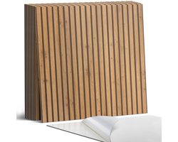 Coloray Plaktegels - Houten verticale planken Portugese Tegels - 30 cm x 30 cm - Bruin Plaktegels - 9 stuks - Vierkant PVC Tegels - Plaktegels Keuken - Zelfklevende Vloertegels - Vinyl Tegels Zelfklevend - Zelfklevende Tegels