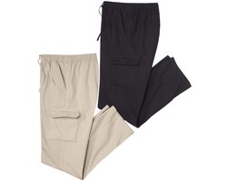 ATLAS FOR MEN - Set van 2 cargobroeken - Heren - Verkrijgbaar in grote maten - L