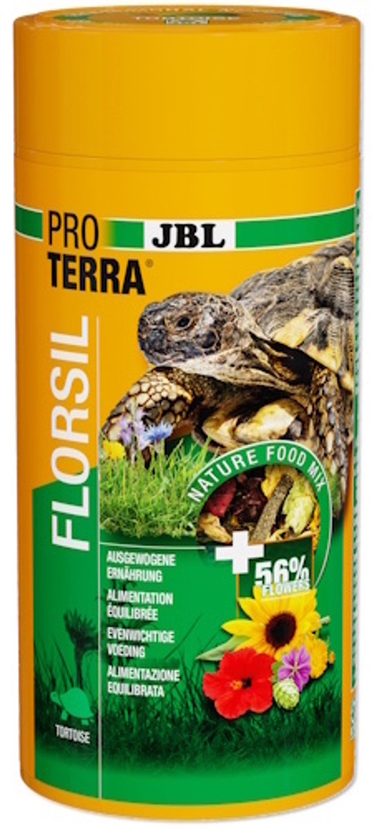 JBL ProTerra Florsil natuurlijk primair bloemenvoer voor landschildpadden 1000ML