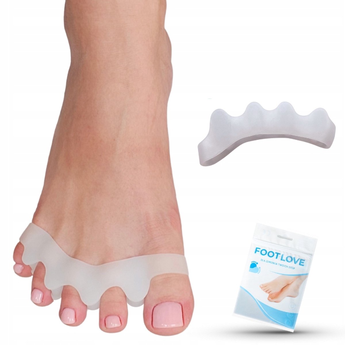 Hallux Separator - Witte Siliconengel voor Pijnverlichting