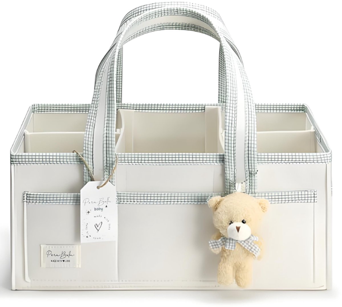 Luiertas - Opbergtas - Handtas - Handtas met grote capaciteit - Vilt - Groen - 41*25*18cm