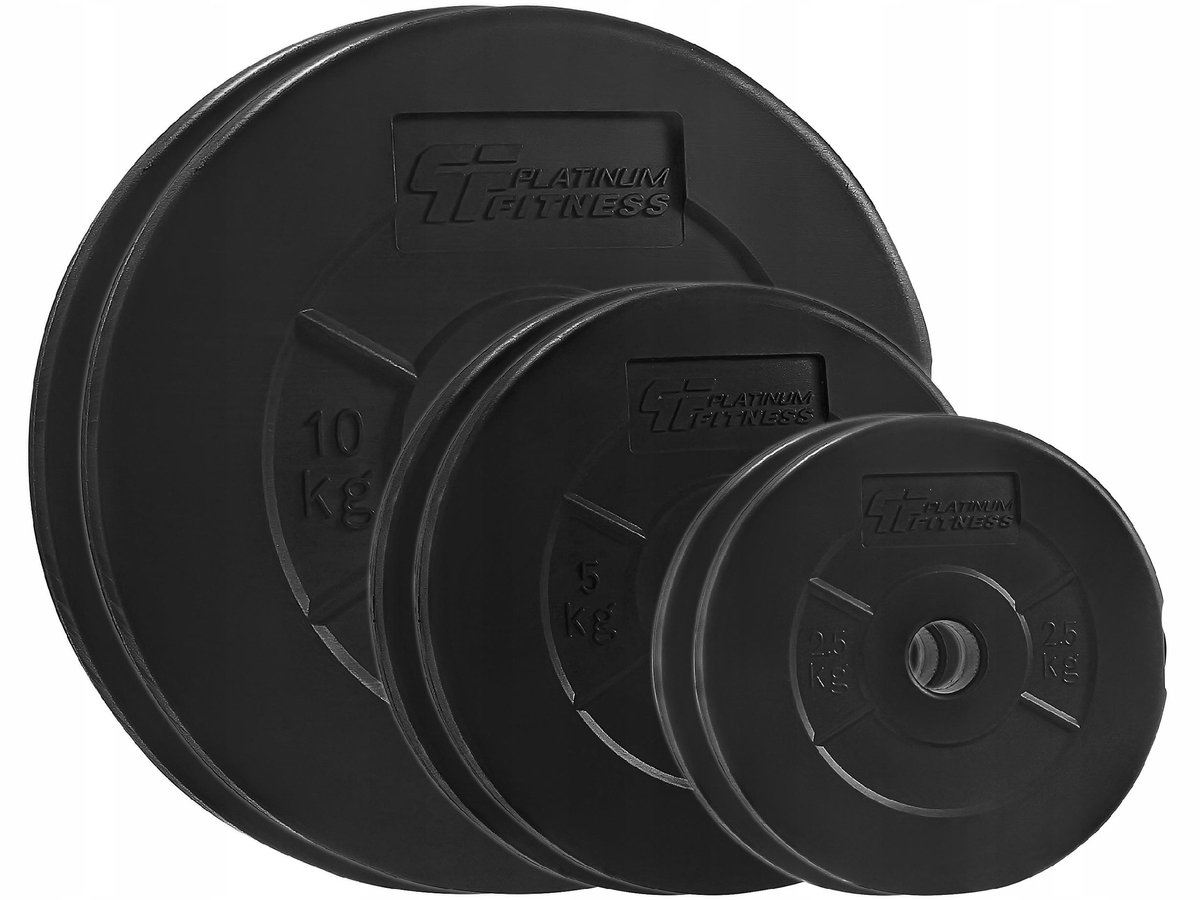 Platinum Fitness Halterset 35kg - 29mm Ø - Bitumen Microgel