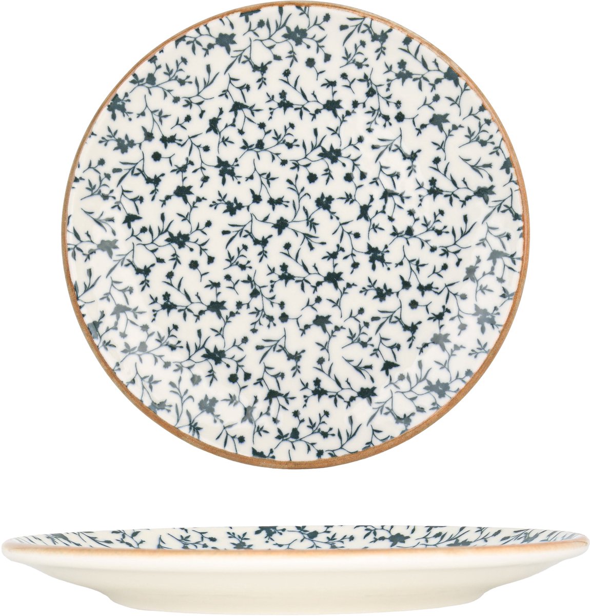 Bonna Dessertbord - Calif - Porselein - 19 cm - set van 6