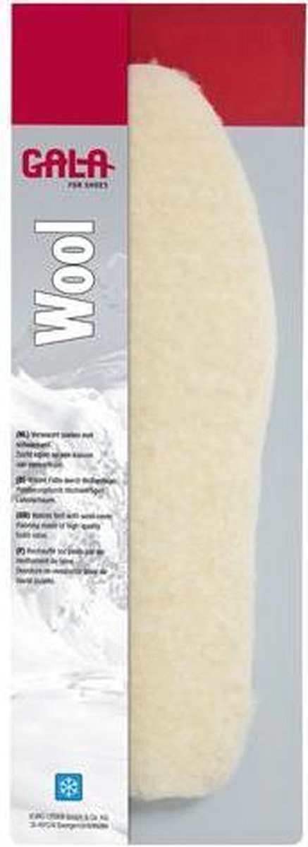 Gala wool inlegzool voor koude dagen - 45 / 46 - echt wol zacht en warm aan je voeten