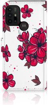 Mobiel Hoesje Motorola Moto G10 | G20 | G30 Book Case Blossom Red