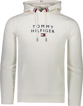 Tommy Hilfiger Sweater Wit Normaal - Maat S - Heren - Herfst/Winter Collectie - Katoen;Polyester