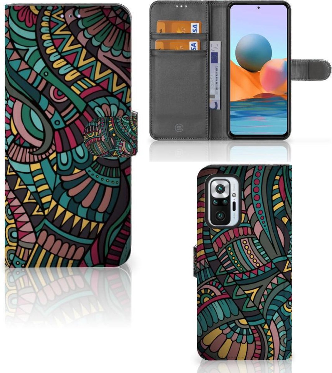 Xiaomi Redmi Note 10 Pro Telefoon Hoesje Aztec