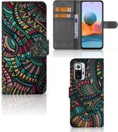 GSM Hoesje Xiaomi Redmi Note 10 Pro Flip Case Aztec