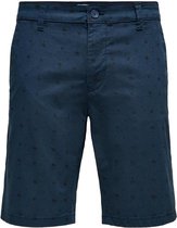 Only & Sons Broek Onswill Life Reg Aop Shorts Ma 9228 22019228 Dress Blues Mannen Maat - XL