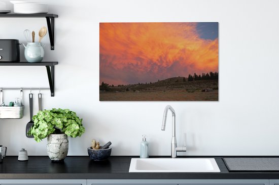 Toile unie au coucher du soleil 2cm