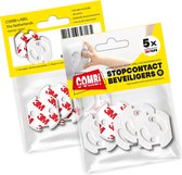 3M Zelfklevende stopcontact beveiliging 10 stuks - Combi-Label Stopcontactbeveiliging - Stopcontactbeschermer - Stopcontactbeveiliger - Stopcontactbescherming | Kinderbeveiliging |  Kind | Baby