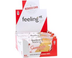 Feeling OK | Savoiardo Cacao | Voordeelpakket | 15 x 35 gram | Low carb snack | Eiwitrepen | Koolhydraatarme sportvoeding | Afslanken met Proteïne repen | Snel afvallen zonder hongergevoel!