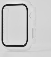 Hoesje geschikt voor Apple Watch 42MM - Hardcase - Screenprotector - Kunststof - Frosted