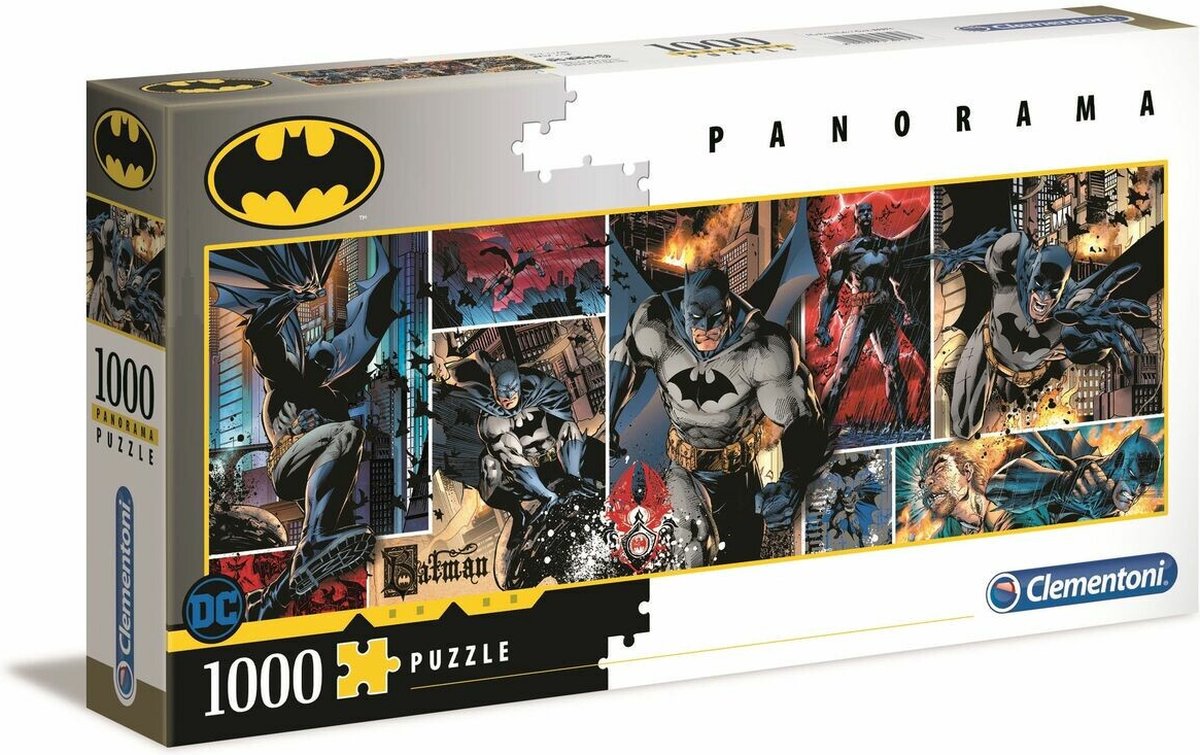 Clementoni Legpuzzel Panorama Batman Jongens Blauw 1000 Stukjes
