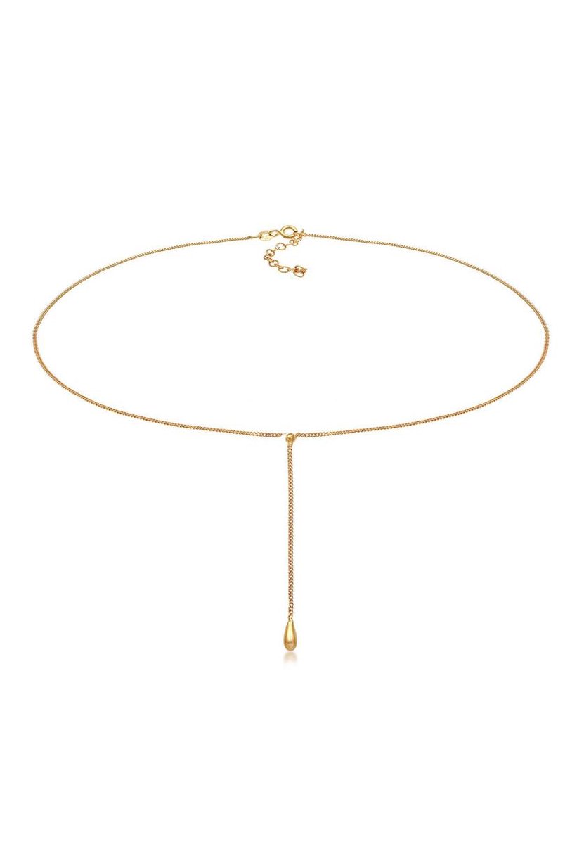Elli - Halsketting - Dames Choker Y-chain drop ball boho gemaakt van 925 Sterling Silver - Dames