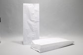 Papieren Zijvouwzakken 0.75 kg Cellulose Wit 110x40x240mm - 100 st