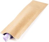 Vlakke Zak Kraft/Plastic - kindveilig - 38x152mm - 100 st