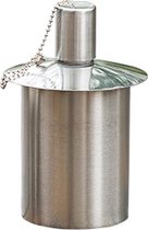 RVS tuinfakkel reservoir 145/80 roestvrij staal 500 ml (48 uur)