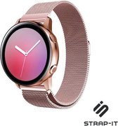 Milanees Smartwatch bandje - Geschikt voor  Samsung Galaxy Watch Milanese band 41mm / 42mm - roze - Strap-it Horlogeband / Polsband / Armband