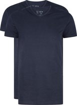 RJ Bodywear Everyday - Gouda - 2-pack - T-shirt V-hals smal - donkerblauw -  Maat L