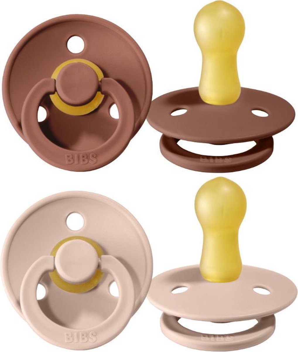 Bibs - Fopspeen - Woodchuck/Blush - 2 stuks - Stage 2 Bibs - Fopspeen - Woodchuck/Blush - 2 stuks - Stage 2
