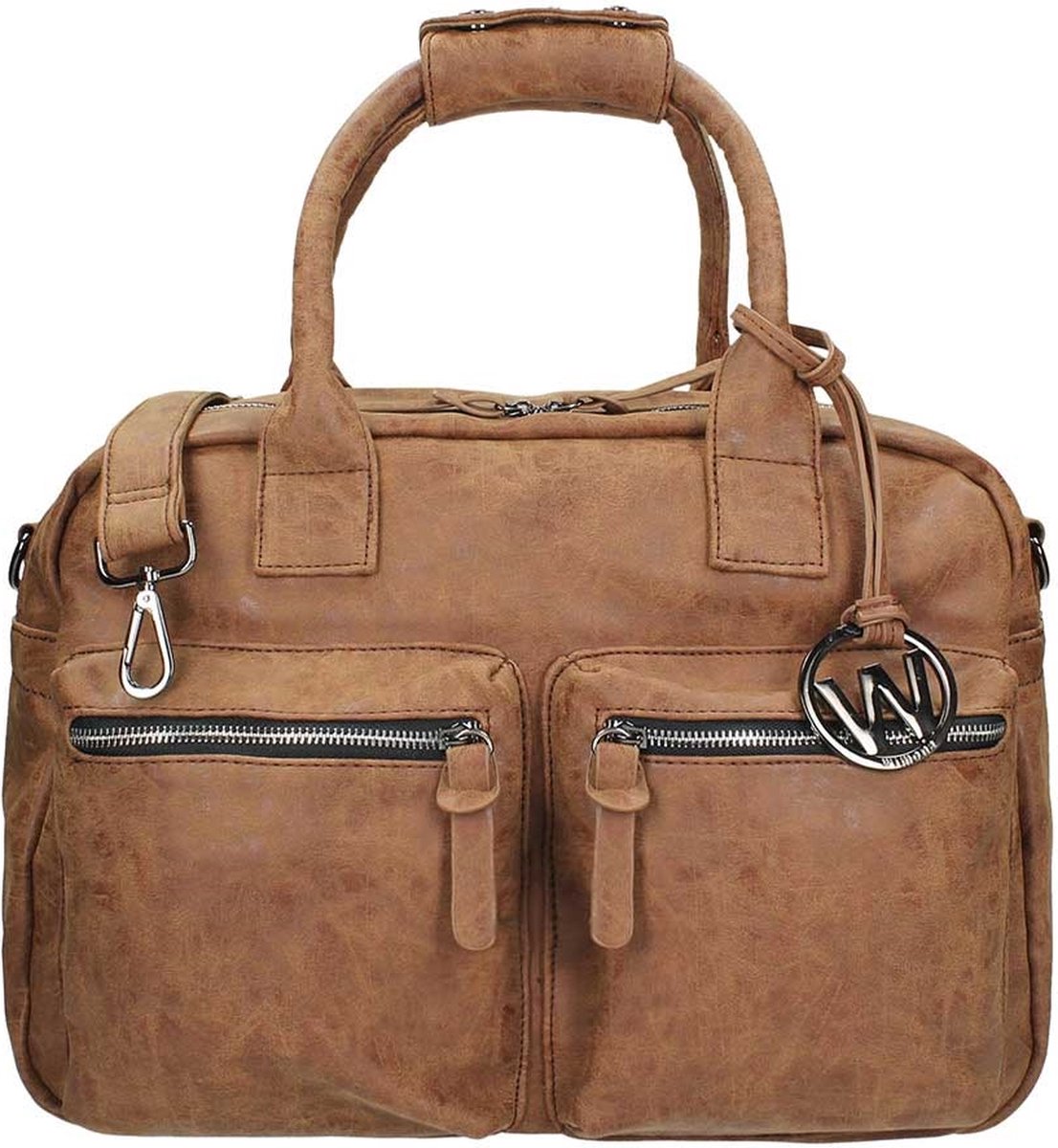 Wimona Alessia 1105 Schoudertas / Laptoptas - 15 inch - Bruin
