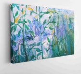 Artists oil paints multicolored closeup abstract background  - Modern Art Canvas - Horizontal - 1617441562 - 40*30 Horizontal