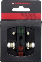 remblokken V-brake 70 x 13 mm groen/zwart/bruin 2 stuks