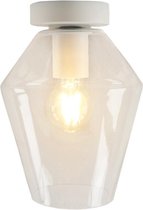 Olucia Marvin - Plafondlamp - Transparant/Wit - E27