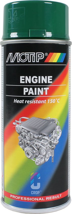 Foto: Motip engine paint hitte bestendige lak 400ml groen