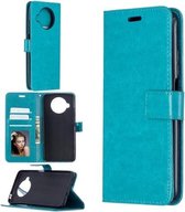 Voor Geschikt voor Xiaomi Mi 10T Lite Crazy Horse Texture Horizontale flip lederen tas met houder & kaartsleuven & portemonnee & fotolijst (blauw)