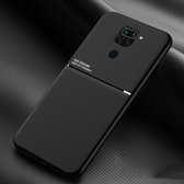 Voor Xiaomi Redmi 10X 4G Classic Tilt Strip Grain Magnetisch Schokbestendig PC + TPU-hoesje (zwart)