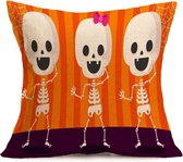 Halloween decoratie patroon auto bank kussensloop met decoratieve hoofdsteunen thuis bank kussensloop, G, maat: 43 * 43cm