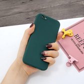 Voor iPhone 7 & 8 Magic Cube Frosted Silicone Shockproof Full Coverage Protective Case (Deep Green)