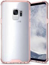 Voor Galaxy S9 acryl + TPU schokbestendig transparant pantser beschermende achterkant van de behuizing (magenta)