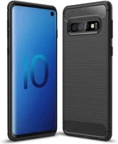 TPU-hoesje van koolstofvezel met geborstelde textuur voor de Galaxy S10