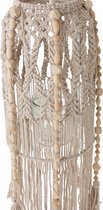 J-Line Hanger Voor Kaars Macrame Katoen Creme